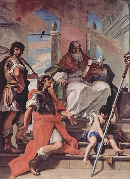 Rusticus von Verona sowie ein Engel